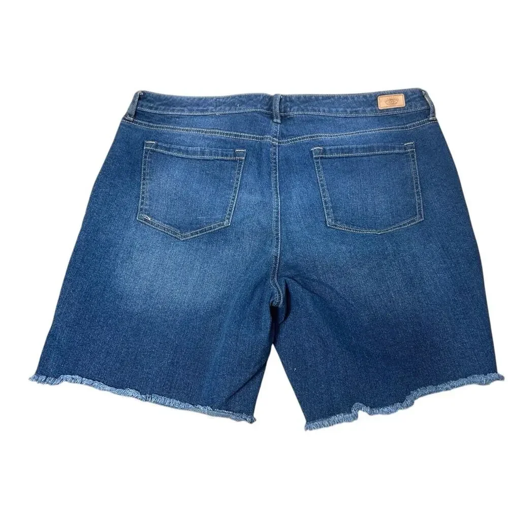 Sofia Jeans By Sofia Vergara Jean Shorts Sz 18 Gabriella Bermuda Distressed